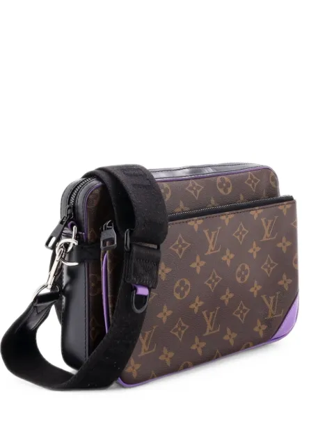 Louis Vuitton Pre-Owned Trio Messenger Bag Macassar Monogram Canvas crossbody bag Brown 0QPPCTI57B97ORRA