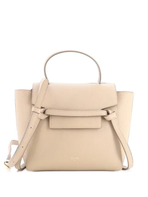 Celine Pre-Owned Belt Bag Textured Leather Nano shoulder bag Neutrals 3096B620AJRMKADM
