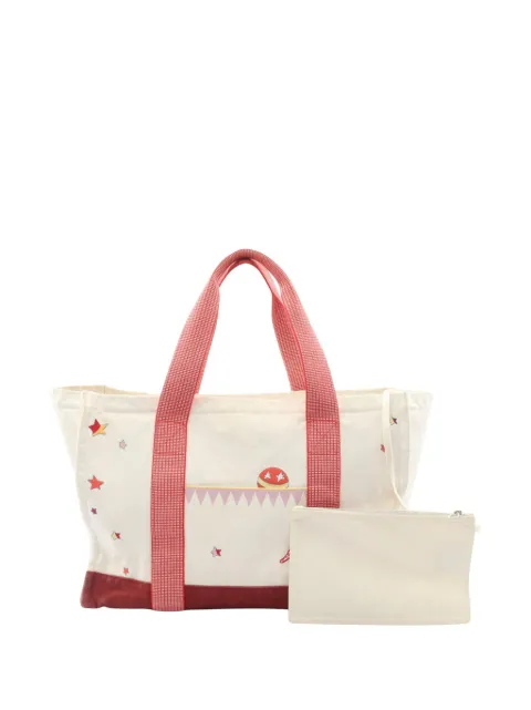 Hermès Pre-Owned 2000-2026 Canvas Circus Nappy tote bag White OJJOGC8EKS736YDS
