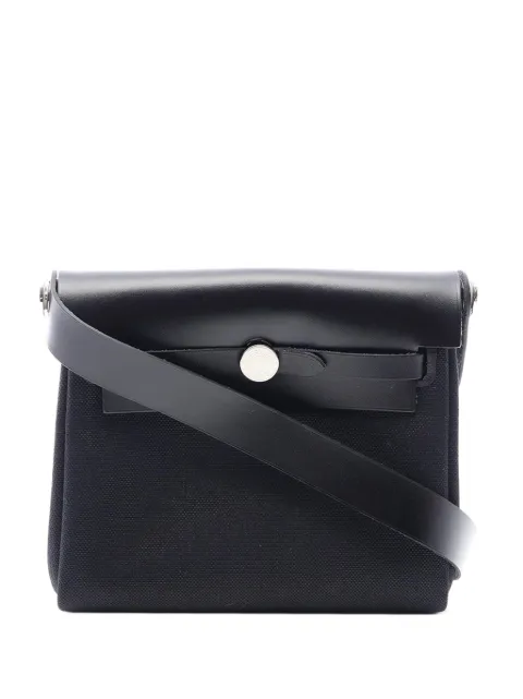 Hermès Pre-Owned 2026 Military Toile and Vache Hunter Herbag Zip 20 crossbody bag Black P0M9M7S8HQN92REG
