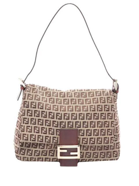 Fendi Pre-Owned 2000-2010 Zucchino Canvas Mamma Forever shoulder bag Neutrals EE0ZH39A1G6WO35J