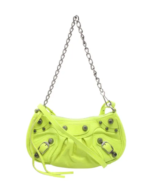 Balenciaga Pre-Owned 2020-2026 Lambskin Motocross Le Cagole XS crossbody bag Yellow JY1LLNVM7QOS94WU