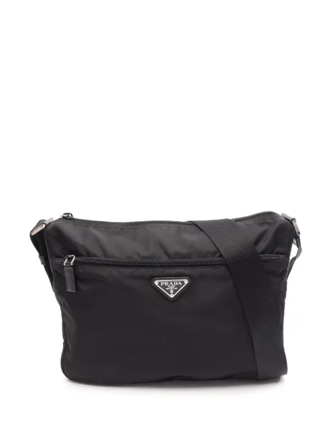Prada Pre-Owned 2013-2026 Tessuto Zip Top crossbody bag Black Z0FT494695O1L07O