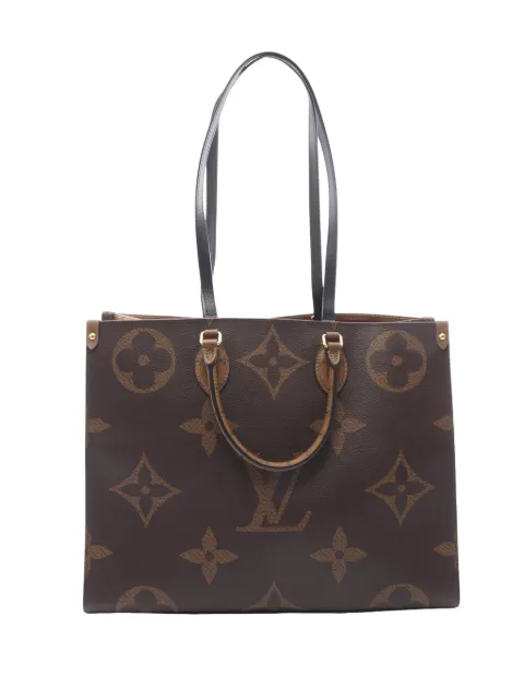 Louis Vuitton Pre-Owned 2020-2026 Monogram Reverse Giant OnTheGo GM satchel Brown RJAIGOJLUF1J9PQ2