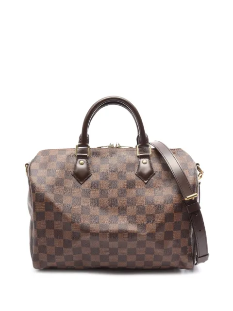 Louis Vuitton Pre-Owned 2015 Damier Ebene Speedy Bandouliere 30 satchel Brown O49GK9MESJEB67M2