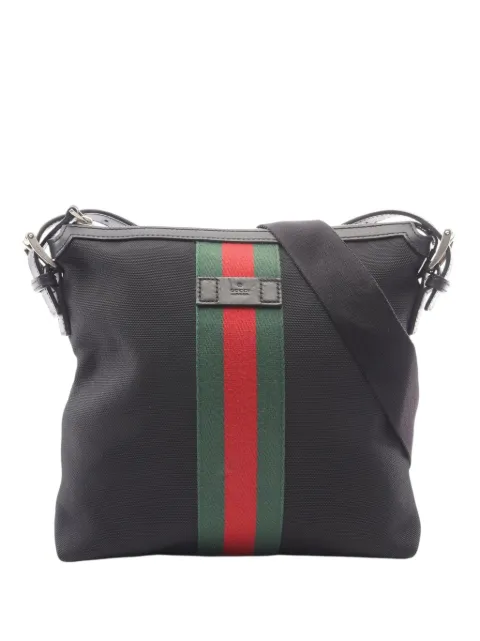 Gucci Pre-Owned 2000-2015 GG Techno Canvas Web Messenger Bag crossbody bag Black MU9B05N1BPFQPQ7K