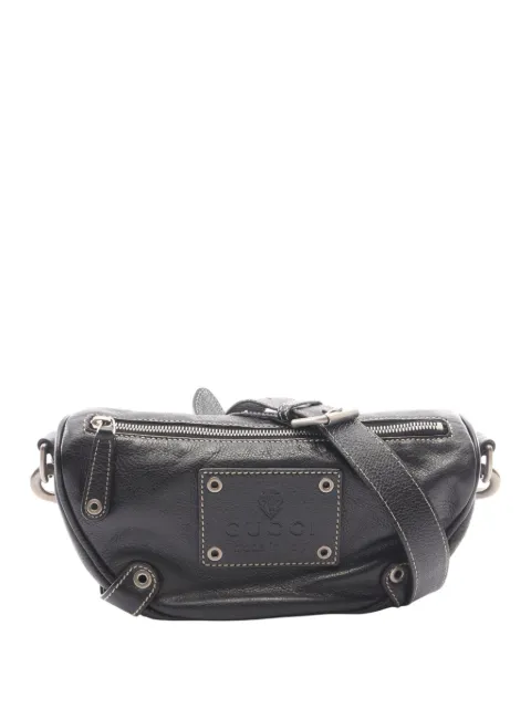 Gucci Pre-Owned 2000-2015 Calf Leather crossbody bag Black 9439SLGPCWSMMHXU