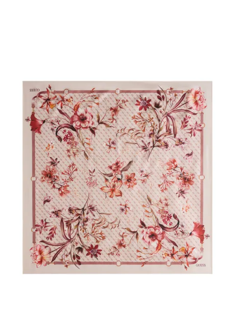GUESS USA floral-print scarf Pink AW5479SIL90