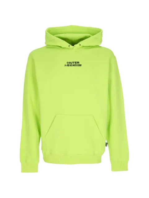 IUTER horse-print graphic-print hoodie Green 23WISH05
