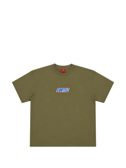 CORTEIZ Snickers logo-print cotton T-shirt Green 078921SS2404CSTOLV