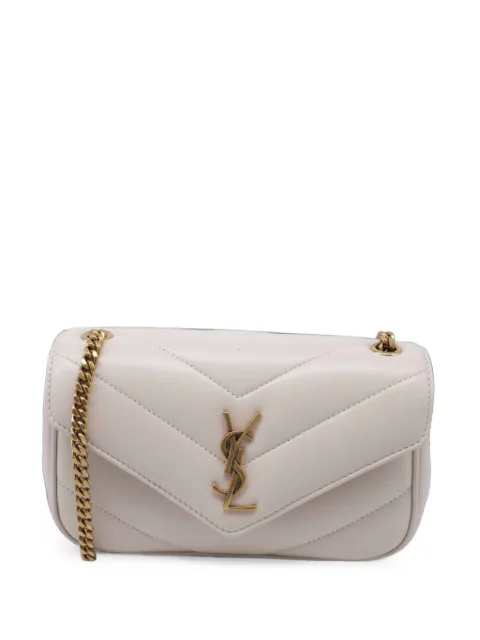 Saint Laurent Pre-Owned Matelassé Loulou shoulder bag Neutrals GILTPUUSBA767731W