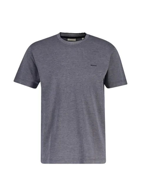 Gant logo-embroidered T-shirt Grey 2003414433