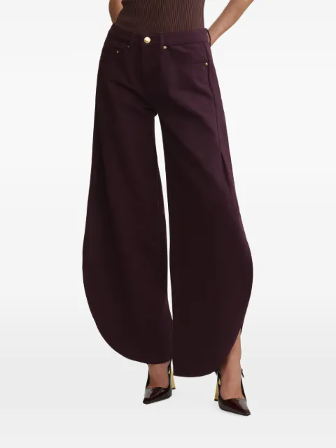 DL1961 Rori slit-detail barrel-leg jeans Purple 14503