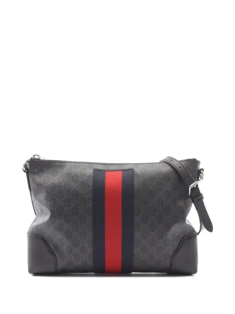 Gucci Pre-Owned 2000-2015 GG Supreme Web crossbody bag Black 7ARN1PMH6US6D7CW