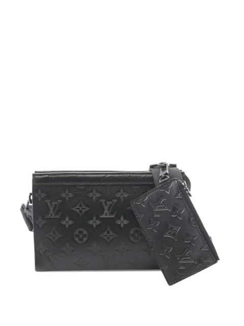 Louis Vuitton Pre-Owned 2020-2026 Monogram Shadow Gaston Wearable Wallet crossbody bag Black ZL2DEWWC71EOKSSJ