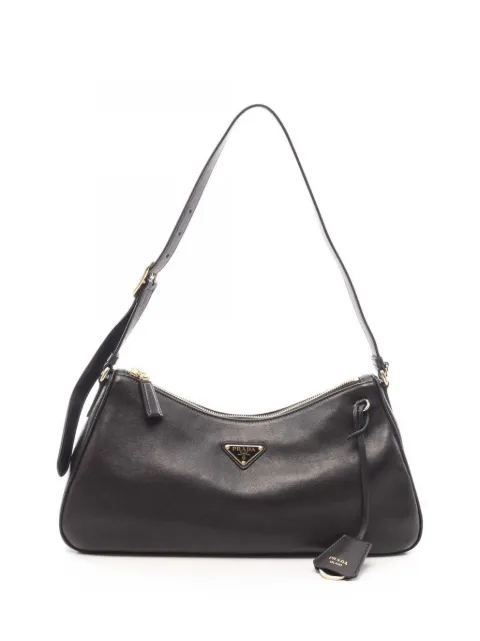 Prada Pre-Owned 2013-2026 Small Calfskin Arque shoulder bag Black 34H7U6RKACTCCWV0