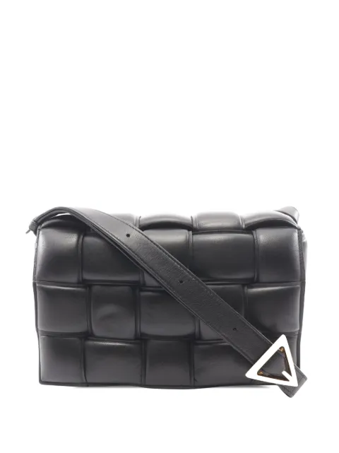 Bottega Veneta Pre-Owned 2012-2026 Nappa Intrecciato Padded Cassette crossbody bag Black 72CB4AHM4V32MK96