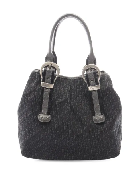 Christian Dior Pre-Owned 2000-2010 Diorissimo Buckle tote bag Black XJHUDMZFFEJ7JNOF