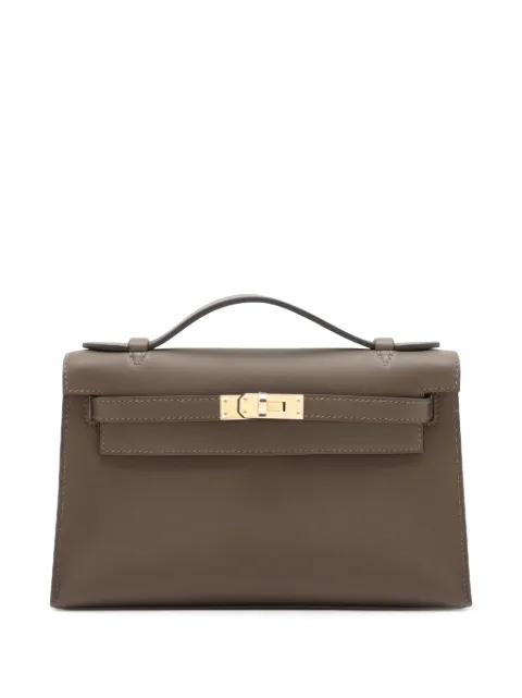 Hermès Pre-Owned 2026 Swift Kelly Pochette 22 handbag Brown Q60BSSW2I5NQW7KT