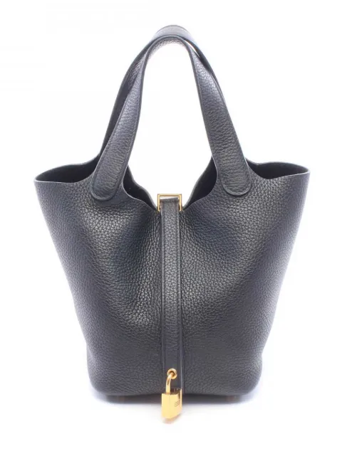 Hermès Pre-Owned 2021 Clemence Picotin 18 handbag Black GCMDWQM39KEKN2DC