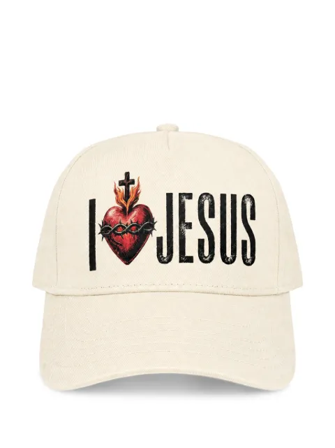 Melt graphic-print baseball cap Neutrals MSCAP5428