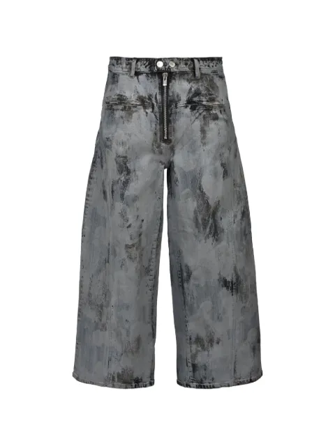FILTH waxed baggy jeans Grey FL262PT03