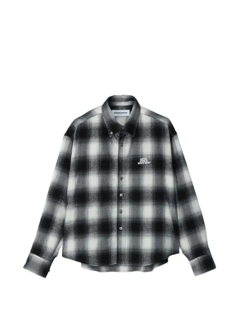 GOD ONLY KNOWS Devil check flannel shirt Black GD25100300046BLK