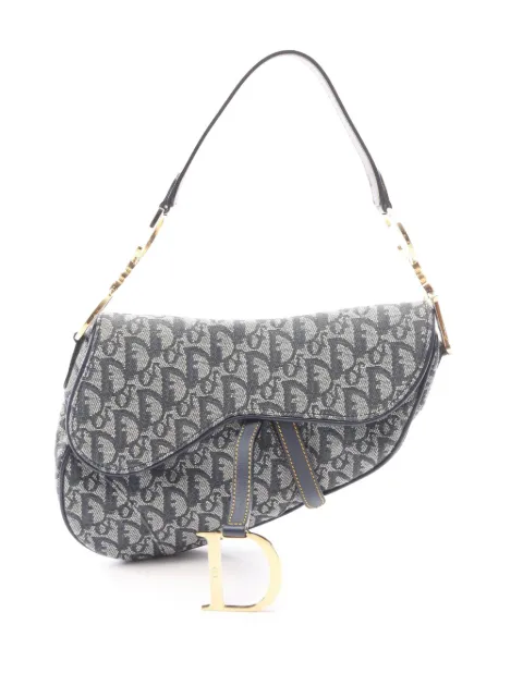 Christian Dior Pre-Owned 20th Century Diorissimo Canvas Saddle Bag shoulder bag Blue 2Z5702GZIT29IM0B