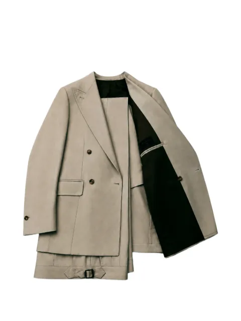 FRANZESE COLLECTION Rolls Royce double-breasted two piece suit Neutrals RRT200001CHP