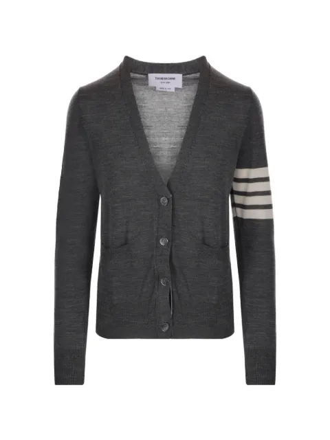 Thom Browne 4-Bar intarsia cardigan Grey FKC334AY1014