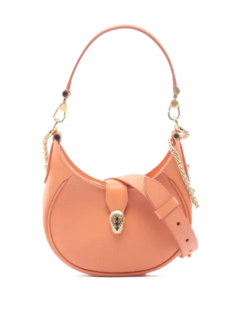 Bvlgari Pre-Owned 2010-2026 Small Leather Serpenti Ellipse satchel Orange CFWHY4MSJC3ZYNBS