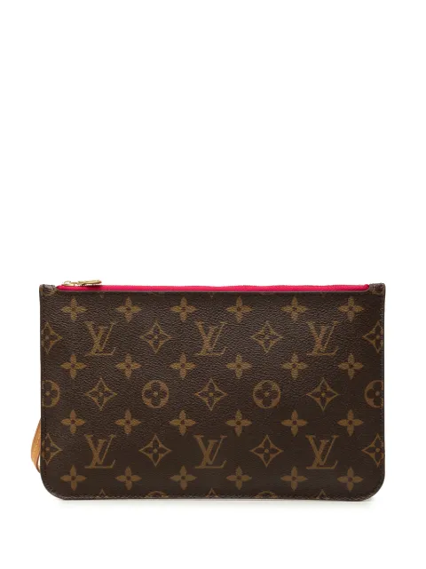 Louis Vuitton Pre-Owned 2017 Monogram Neverfull MM pouch Brown JQ0CACRCFWX82P8I