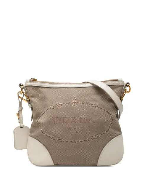 Prada Pre-Owned 2000-2013 Canvas Canapa Logo crossbody bag Neutrals TZHSCKZRTAK6JKIN