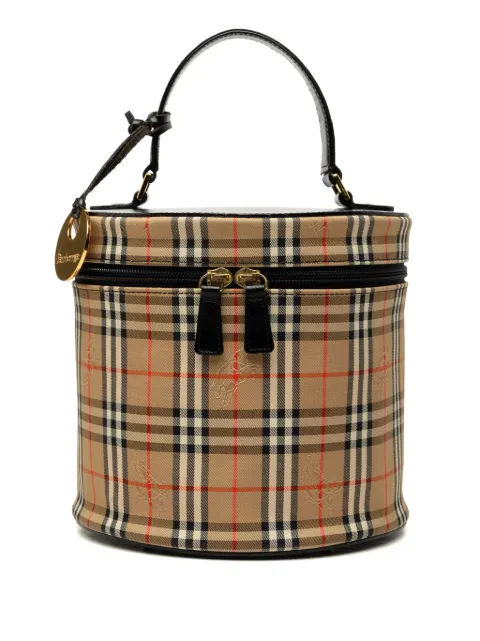 Burberry Pre-Owned 2000-2017 Haymarket Check Canvas vanity bag Neutrals NRH0WVCUR1E4SVE6