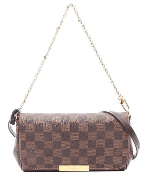 Louis Vuitton Pre-Owned 2015 Damier Ebene Favorite PM satchel Brown WWVPCOC3ENRZPG75