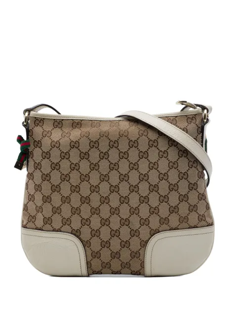 Gucci Pre-Owned 2016-2026 GG Canvas Web Princy crossbody bag White TRHEN1LLKKAFVSQ7