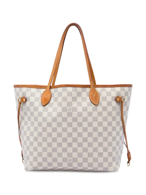 Louis Vuitton Pre-Owned 2019 Damier Azur Neverfull MM tote bag White YSKVBN3AF82FYXYB
