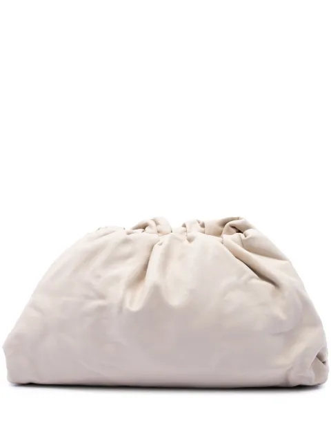 Bottega Veneta Pre-Owned 2012-2026 Lambskin The Pouch clutch bag White A824UV13DUS0XJ8S