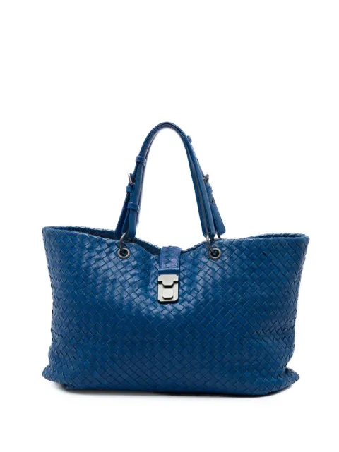 Bottega Veneta Pre-Owned 2012-2026 Medium Nappa Intrecciato Capri tote bag Blue J4OO6PT1CE41UZ6C