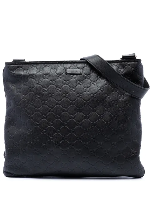 Gucci Pre-Owned 2016-2026 Guccissima crossbody bag Black ZA9SM7M0SCC4GRUB