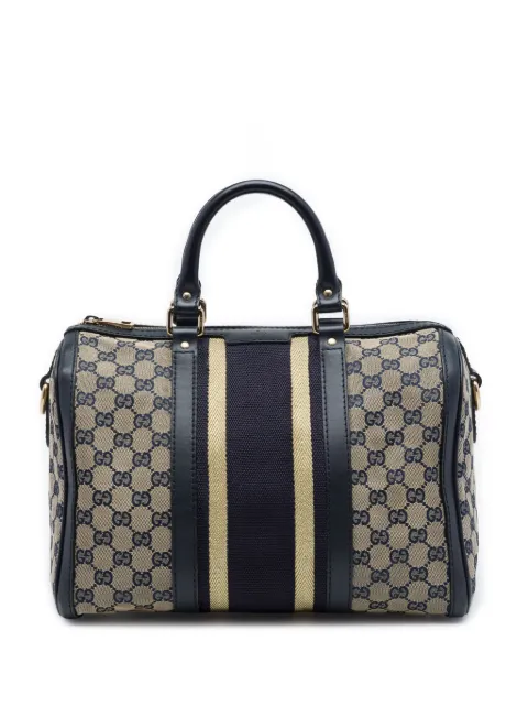 Gucci Pre-Owned 2016-2026 Medium GG Canvas Web Joy Boston Bag satchel Neutrals 6UC90JYL7X8CX7VJ