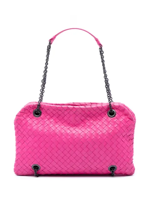 Bottega Veneta Pre-Owned 2012-2026 Nappa Intrecciato Duo shoulder bag Pink 96BZEXC9MRNKOEY8