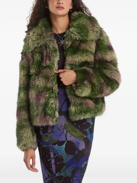 Desigual faux-fur coat Green 26WWEW024086