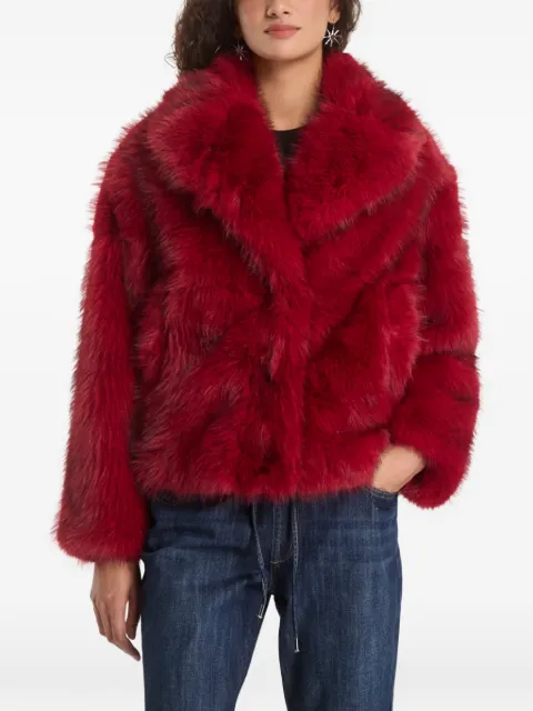 Desigual faux-fur jacket Red 26WWEW553029
