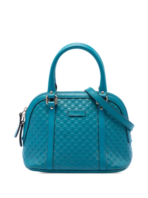 Gucci Pre-Owned 2016-2026 Mini Microguccissima Dome satchel Blue B0WPXPDSQVXADYZ8