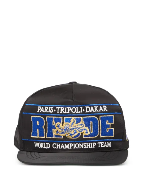 RHUDE Chrono logo-embroidered cap Black RHPF26HA025126558
