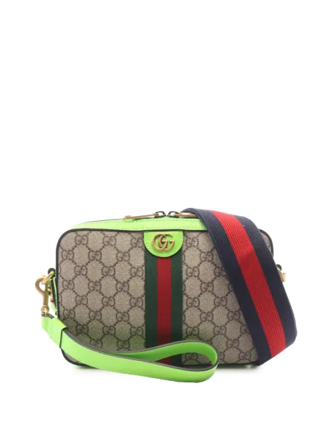 Gucci Pre-Owned 2016-2026 Small GG Supreme Web Ophidia crossbody bag Neutrals EMKD2FUZI1R6DGRD