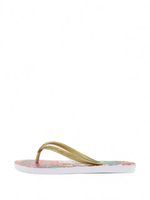 Kat Maconie Sola tropical-print flip-flops White KMFWFFWSOLA0016902