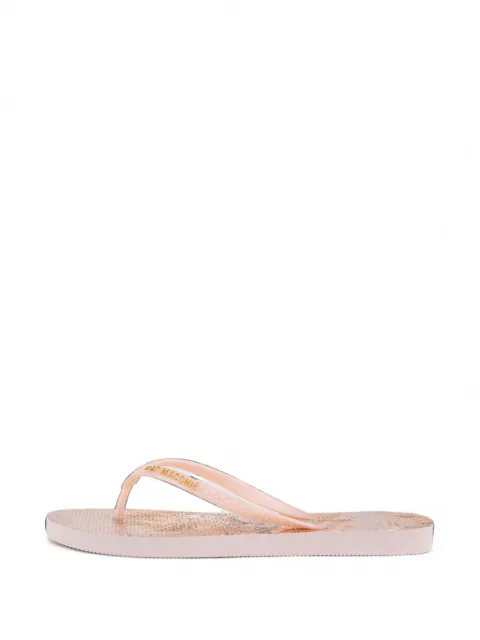 Kat Maconie Sola leopard-print flip-flops Neutrals KMFWFFWSOLA0011903