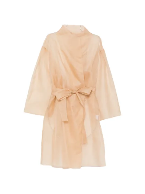 Antonelli Gustav sheer belted jacket Neutrals Q7967T256